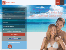 Tablet Screenshot of ladieslatinas.com